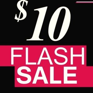 Many items marked just 10 bucks for the weekend.